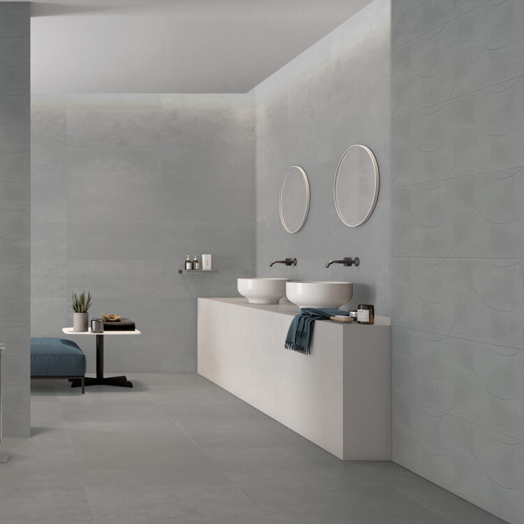 Carrelage sol effet béton METAL 60x60