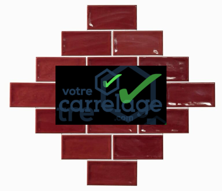 Carrelage inspiration zellige brillant Glamour 7.5x15
