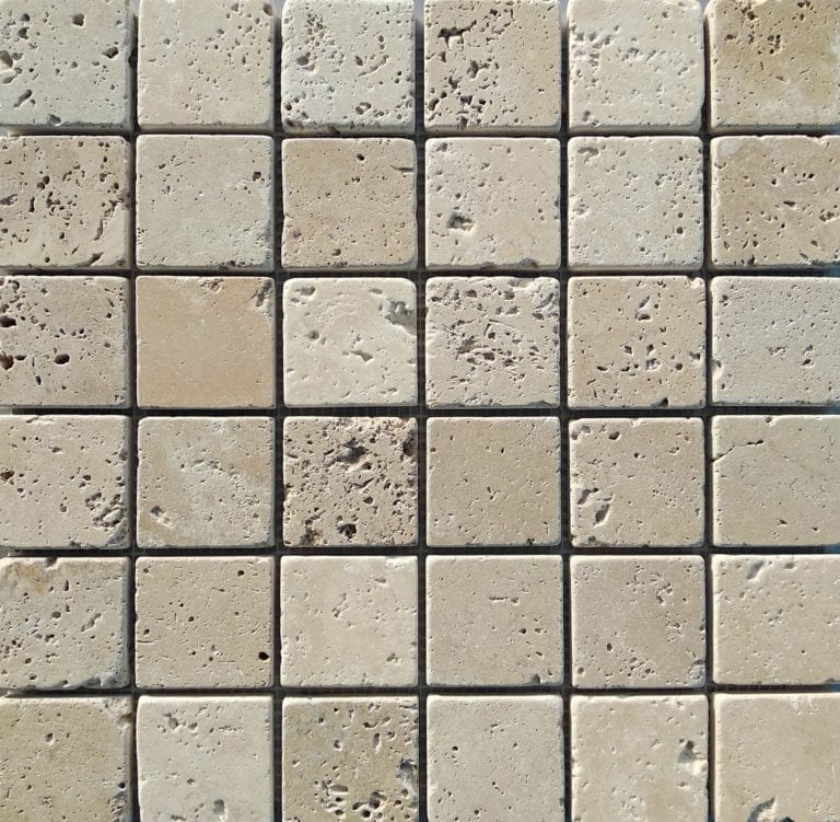 MOSAIQUE TRAVERTIN CLASSIC 30x30 (4.8x4.8 CM) échantillon