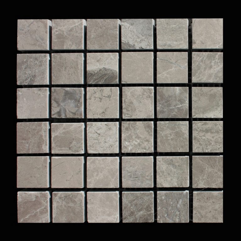 MOSAIQUE MARBRE ATLANTIC GREY POLI 2,3 X 2,3 CM échantillon