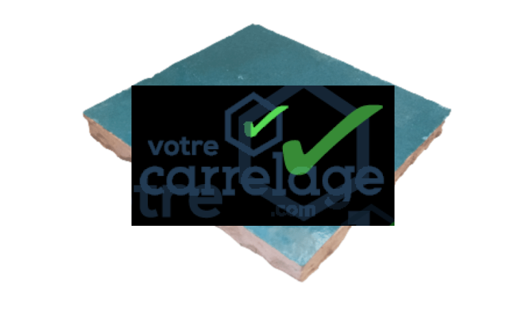 VERITABLE ZELLIGE 10 X 10 CM LAGON