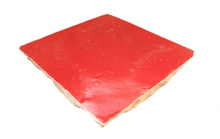 VERITABLE ZELLIGE 10 X 10 CM ROUGE