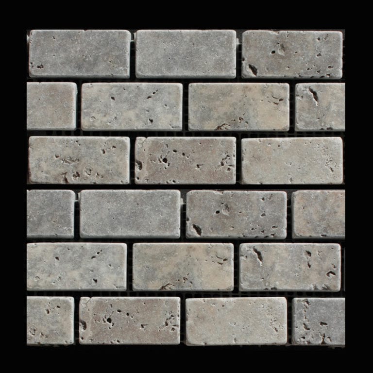 MOSAIQUE TRAVERTIN SILVER 2,3x4.8 CM