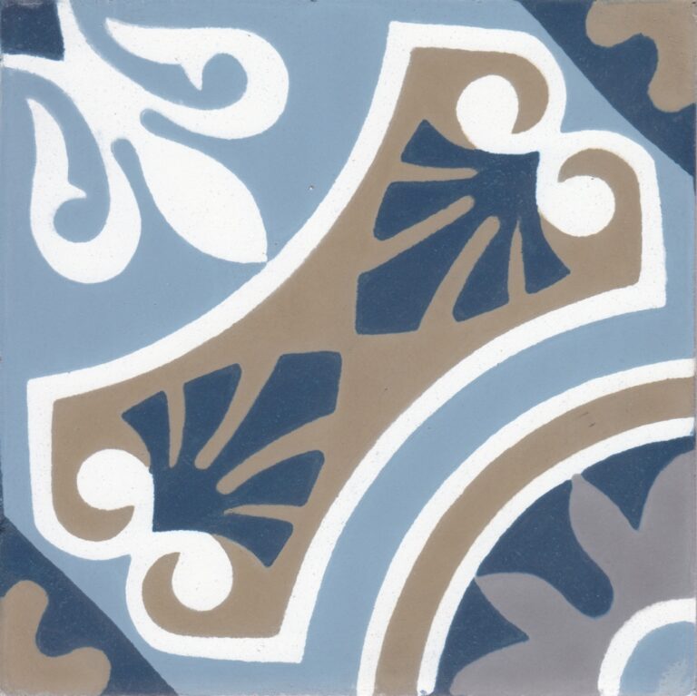 VERITABLE CARREAU CIMENT 20 x 20 CM ANNE-CARO