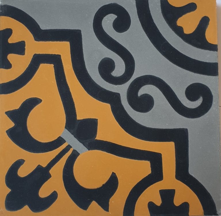 VERITABLE CARREAU CIMENT 20 x 20 CM MATHILDE