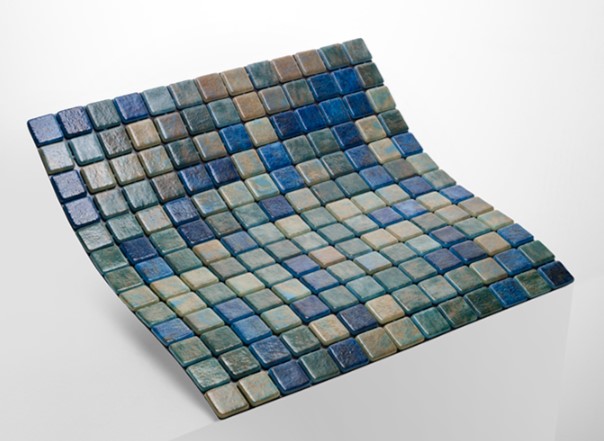 MOSAIQUE EN EMAUX DE VERRE 2.5 x 2.5 CM BLUE BALI