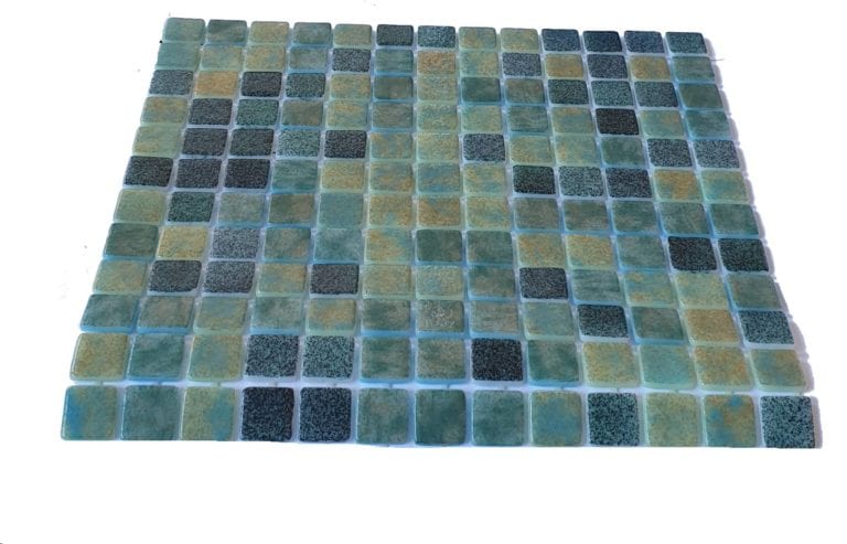 MOSAIQUE EN EMAUX DE VERRE 2.5 x 2.5 CM GREEN BALI