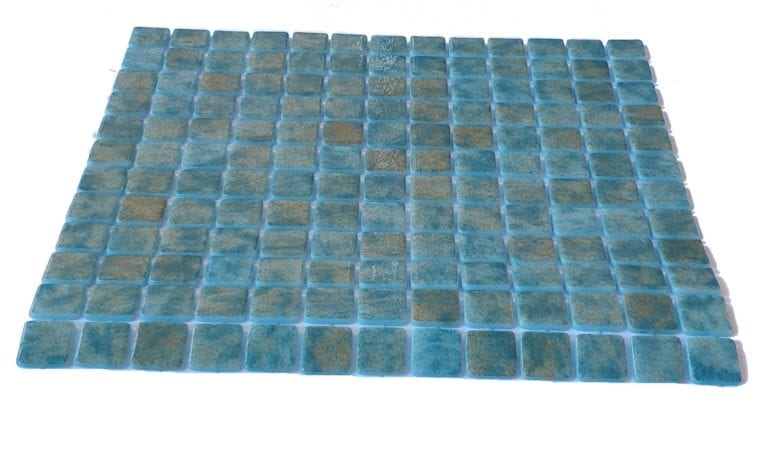 MOSAIQUE EN EMAUX DE VERRE 2.5 x 2.5 CM JADE