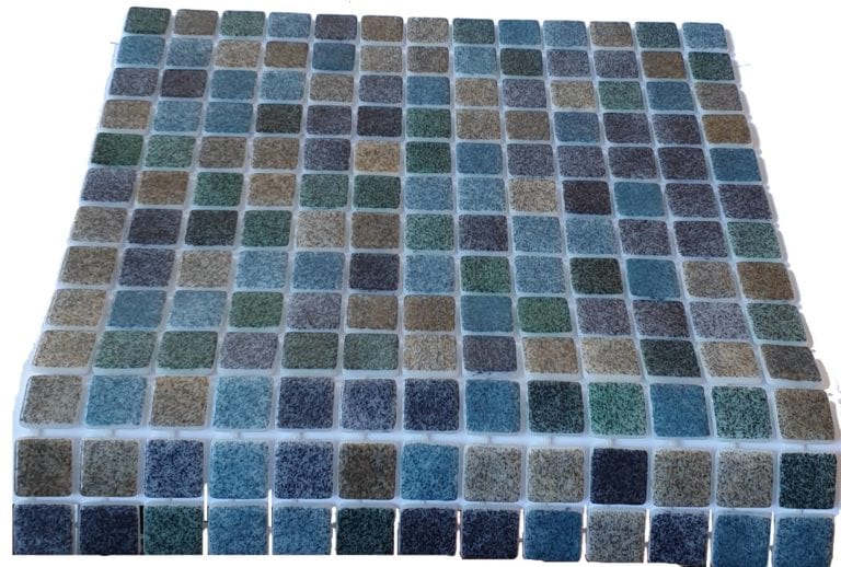 MOSAIQUE EN EMAUX DE VERRE 2.5 x 2.5 CM NATURAL CREEK