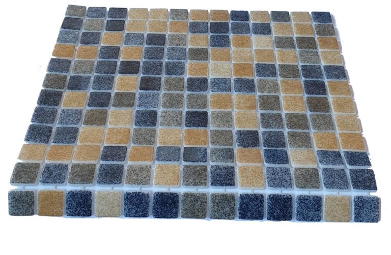 MOSAIQUE EN EMAUX DE VERRE 2.5 x 2.5 CM SAND STONE