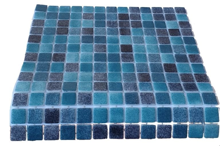 MOSAIQUE EN EMAUX DE VERRE 2.5 x 2.5 CM TURQUESE LAGOON
