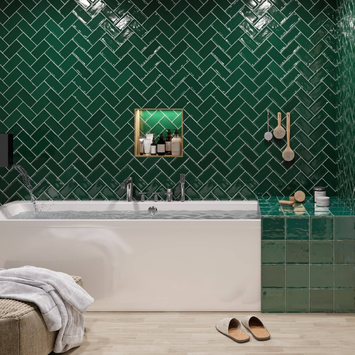 Carrelage inspiration zellige brillant Glamour