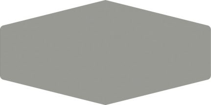 Faïence unie hexagone MONOCHROME 10x20