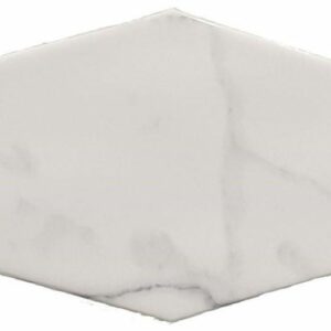 Faïence imitation marbre hexagone CARRARA 10x20