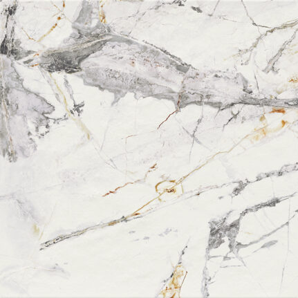 Carrelage sol imitation marbre blanc mat ALLURE 60x60
