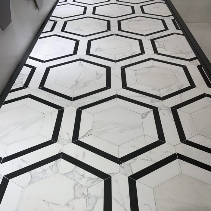 CARRELAGE HEXAGONAL MARBRE DORTMUND 22.5X25.9