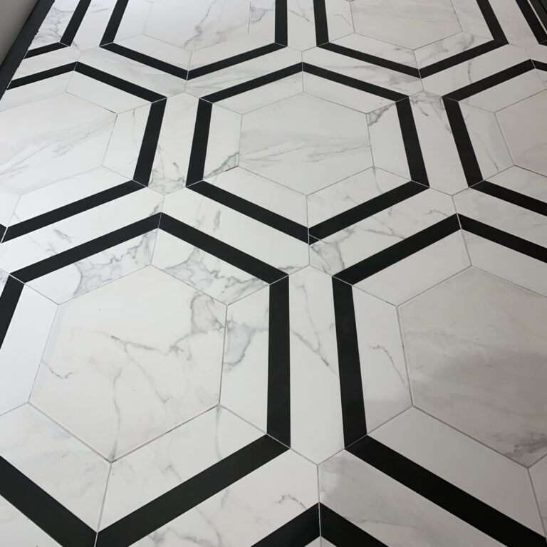 Carrelage hexagonal marbre Dortmund 22.5x25.9