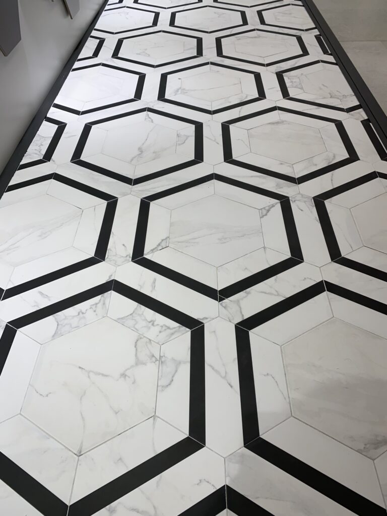 Carrelage hexagonal marbre Dortmund 22.5x25.9