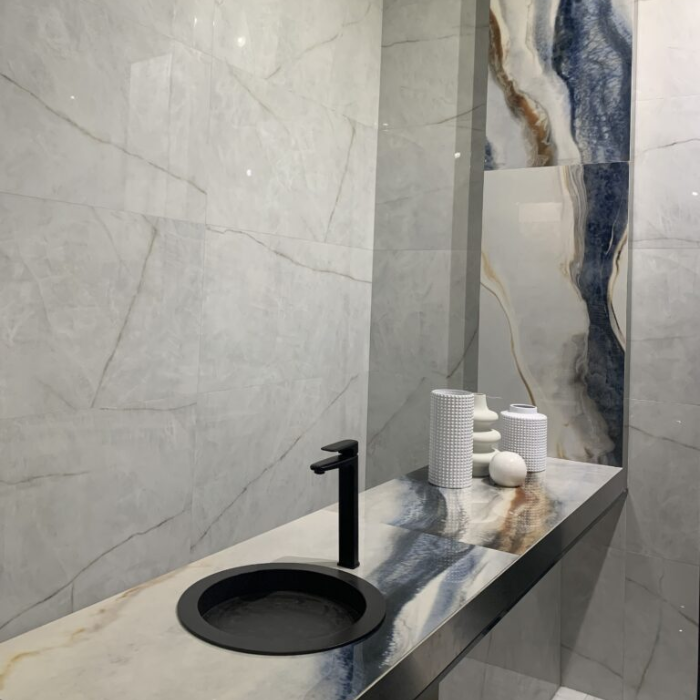 Carrelage effet marbre poli QUARTZ 60x120