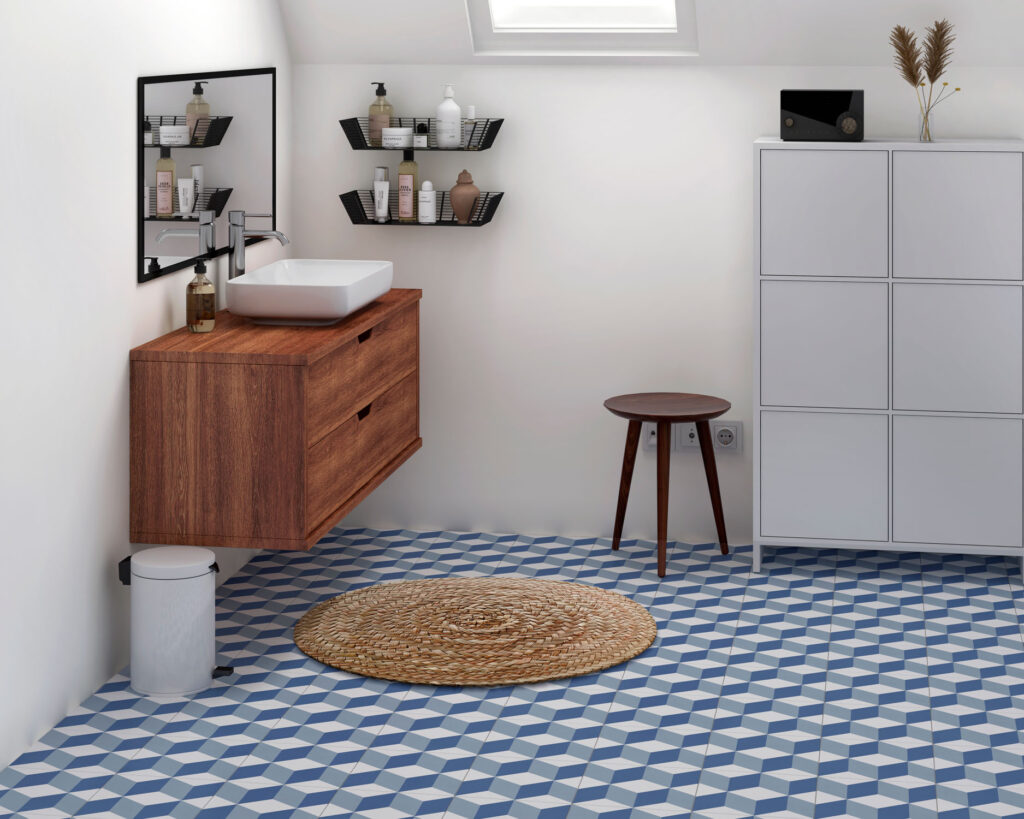 Carrelage effet carreau ciment 3D JAVEA 20x20
