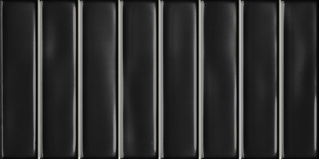 Carrelage ligne noir et blanc ROMA 15x30