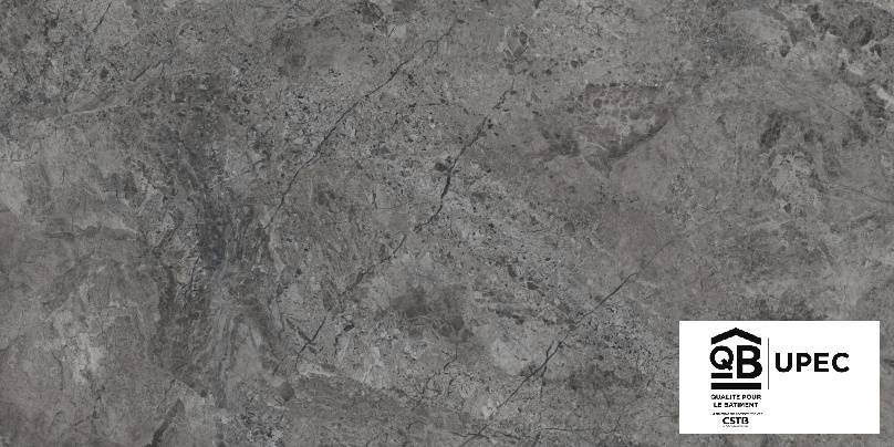 Carrelage effet pierre VALLEY 60X120 NOIR