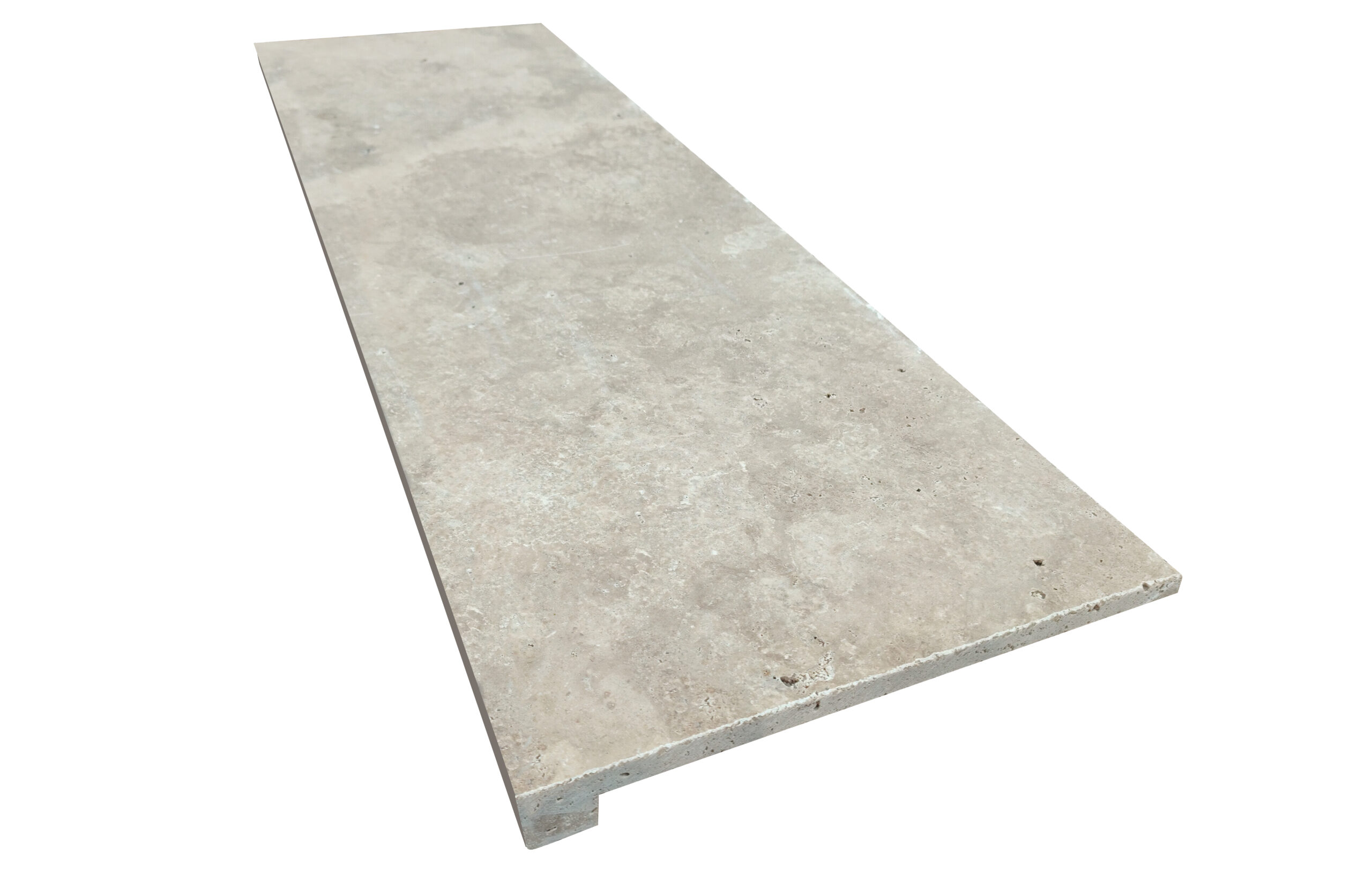 Marche en L 33x100x1,2+1,8cm-Bord droit.
