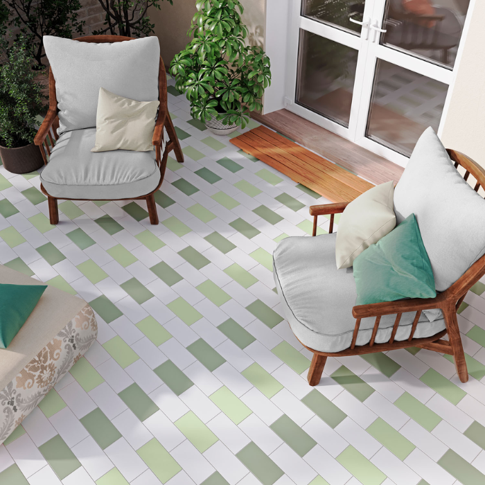 Carrelage uni mat CROMA 10X20