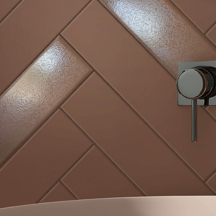 Carrelage uni mat TERRA 6x25