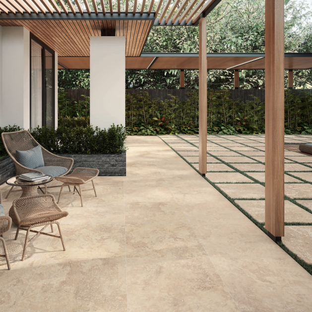 Carrelage effet travertin FLORENCE 80X80