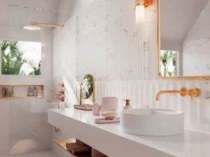 carrelage mural effet marbre CALACATA