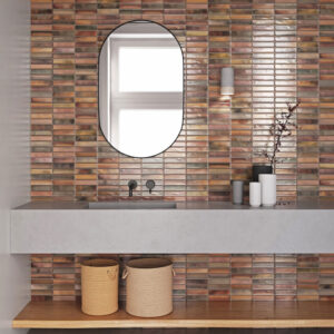 carrelage salle de bain effet zellige