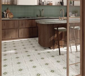 Carrelage imitation carreaux de ciment 30X30 cuisine