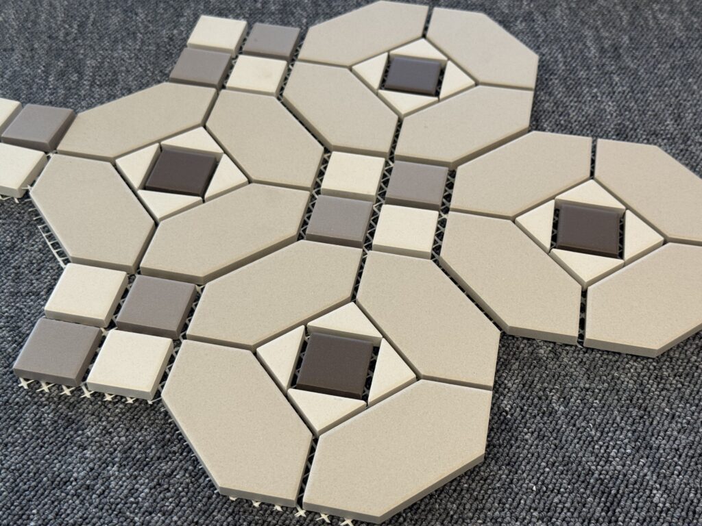 Carreaux Victorian à motif géométrique mosaïque GOTHENBURG 29.5x29.5