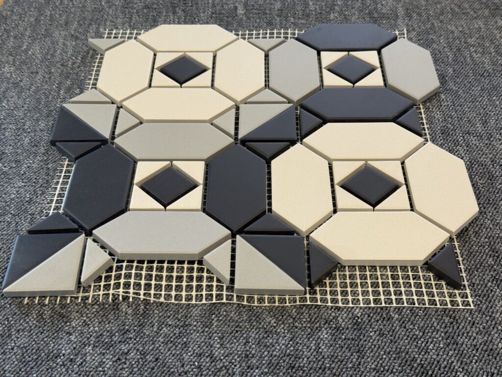 Carreaux Victorian à motif géométrique mosaïque HAMBURG 29.6x29.6